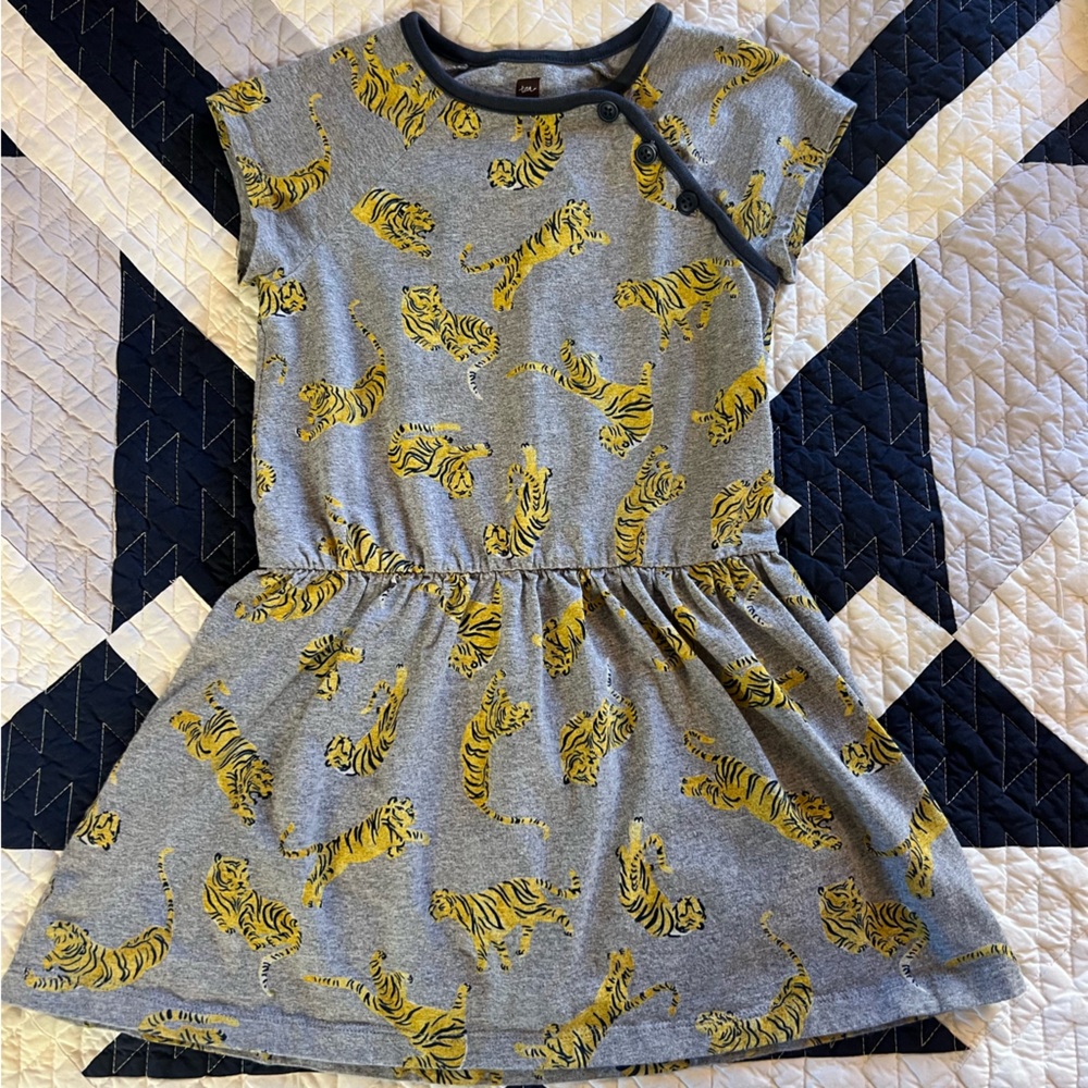 Tea Collection Leopard Print Dresss